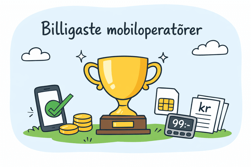 billigaste mobiloperatörer